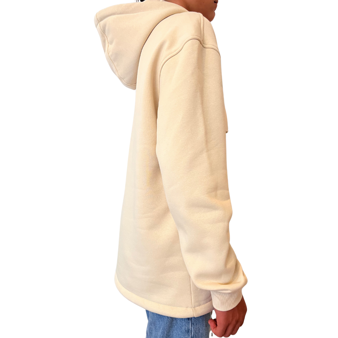 Tranquil Beige Pull Over Hoody