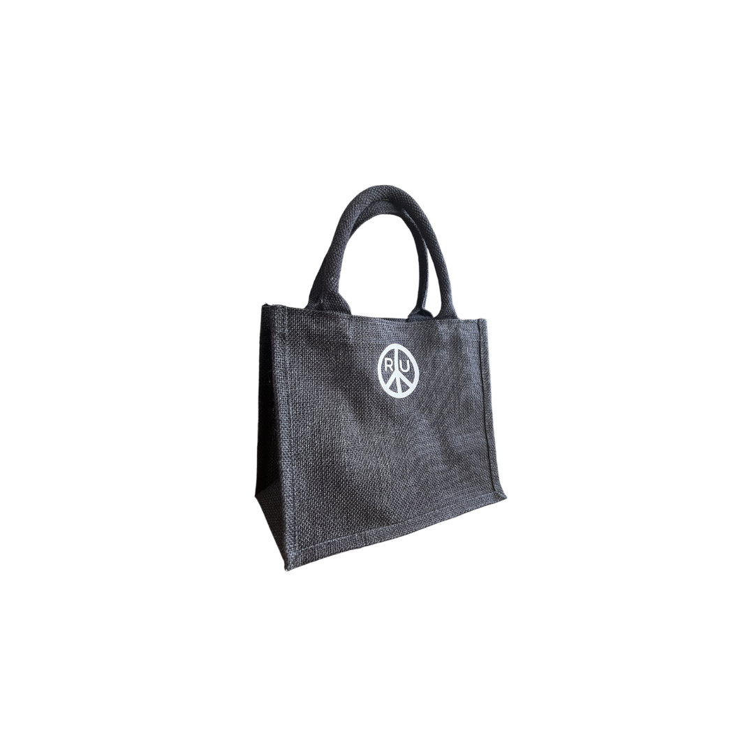 Midnight Peace Jute Midi Shopper Middle